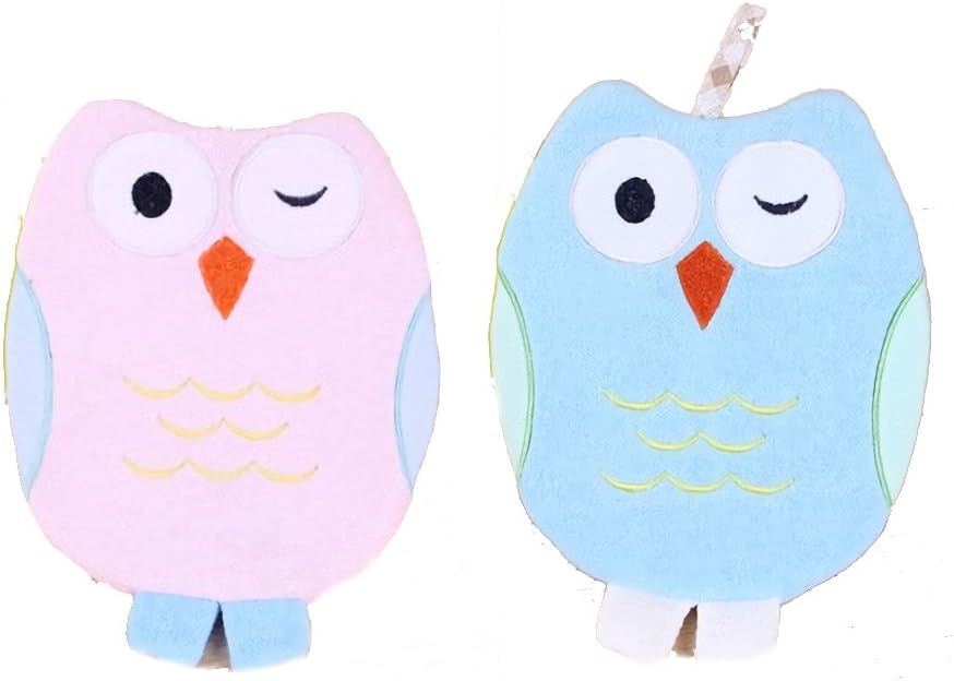 Baby Bath Glove Cloth Bath Owl Puppet Mitt Cloths Scrubber