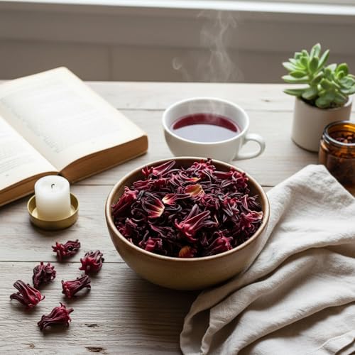 Flor de Jamaica, 250g Hibisco Premium calidad extra en estado natural para infusion fria de té detox, Hibiscus que ayuda a la dieta de manera segura, eficaz y natural (250g) - imagen 5