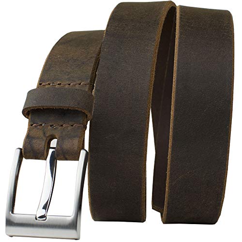 Nickel Smart Caraway Mountain Distressed Brown Belt - 44" #TOP24