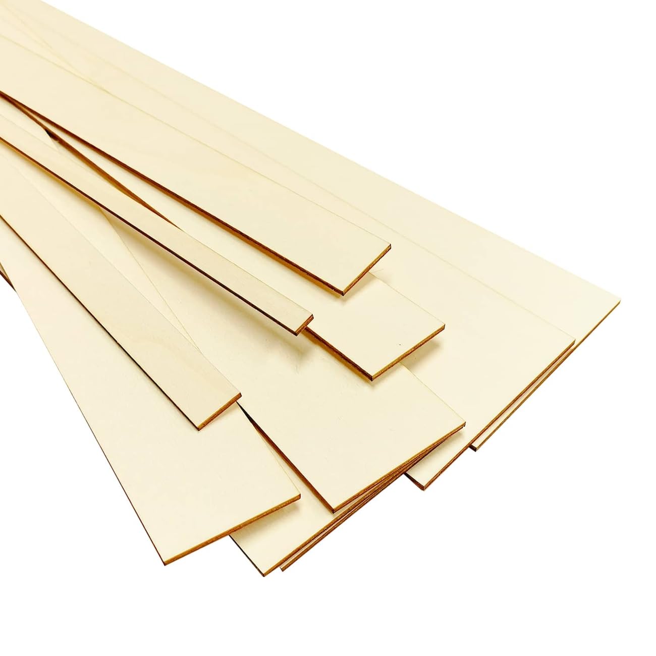 Listones de madera contrachapada de 5 mm de grosor y 100 cm de longitud para maquetas