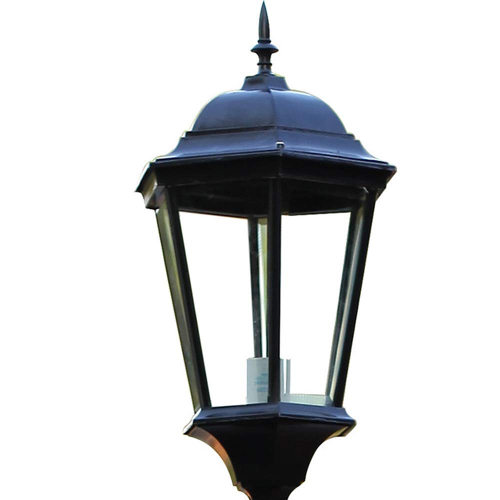 Retro kreatywna podwójna, trzygłowicowa lampa uliczna z wysokim biegunem na zewnątrz aluminiowy słup lampa wodoodporna europejska lampa uliczna ogród trawnik słupek lampa willa krajobraz