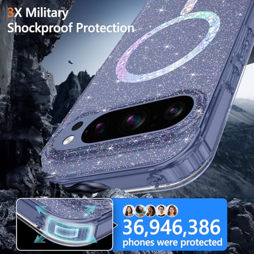 Coque Google Pixel 10 Pro XL DUEDUE paillettes transparente - 6