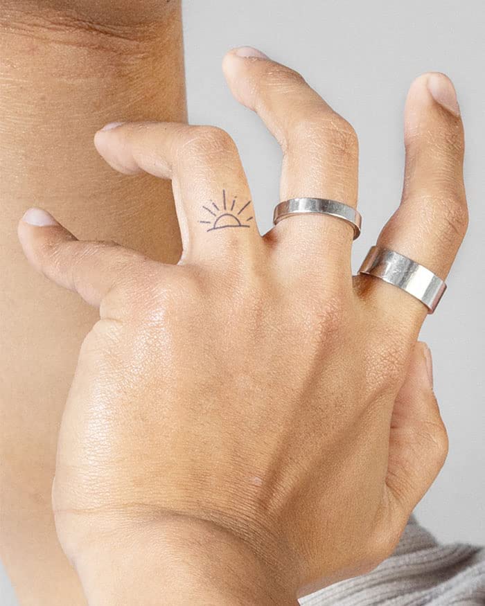 Inkbox Temporary Tattoos, Semi-Permanent Tattoo, One Premium Easy Long Lasting, Waterproof Temp Tattoo with For Now Ink - Lasts 1-2 Weeks, Aloha, 1 x 1 in