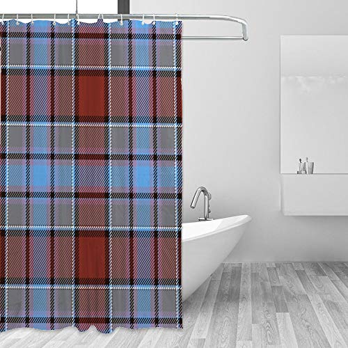 Rideau de douche rétro en polyester CHEHONG lavable 183x183 cm - 5