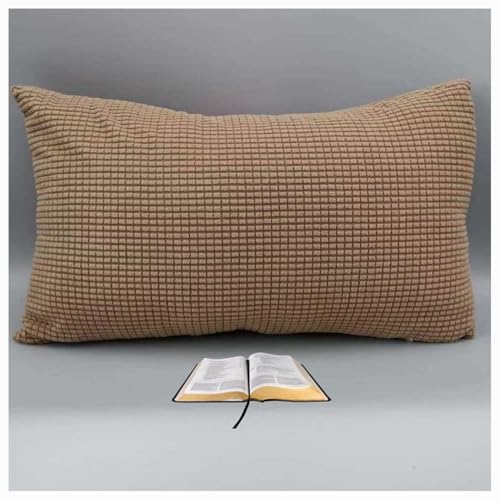 ZZDZW Stretch Throw Pillow Cases Rectangular,Extra Large Decorative Cushion Covers Cover,Corduroy Cushion Slipcover With Zipper Pillowcases For Sofa Couch Living Room(Brown,60x80 cm)