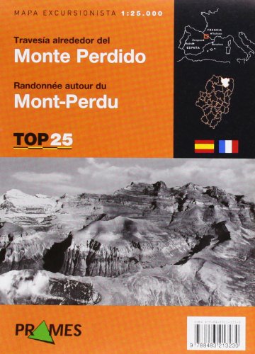 Mapa travesia alrededor del monte perdido