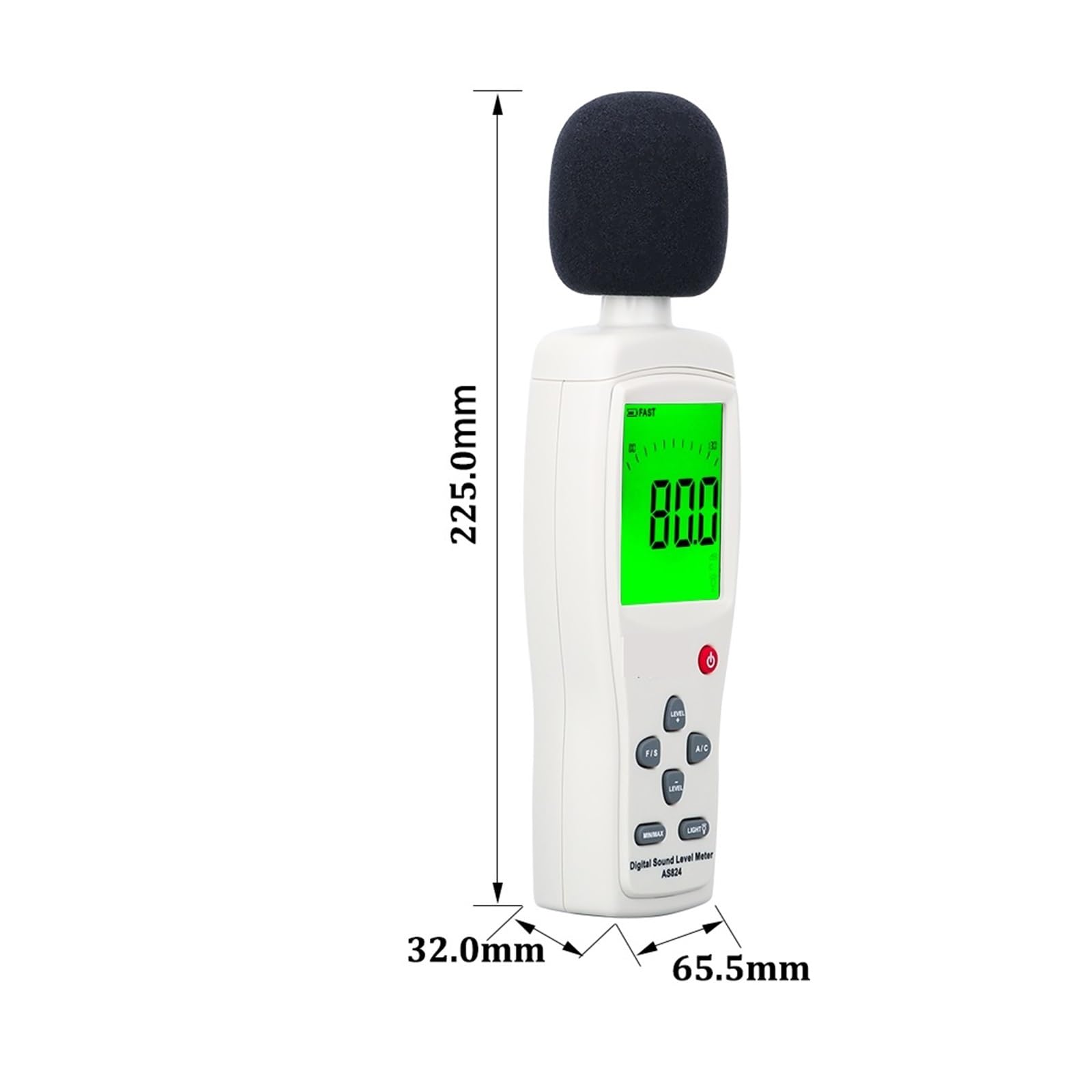 Mini Medidor De Nivel Ruido Sonido Digital/medidor Decibelios Probador Presión 30~130 DBA 35 130dBC Db Sensor Inteligente PrecisióN Extremadamente Alta