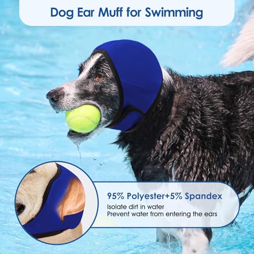 Image of Dog Calming Hoodie Dog Ear Wrap Noise Protection Ear Muffs for Dogs