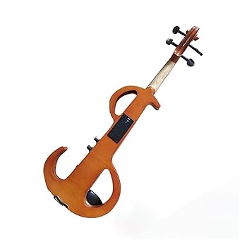 Amazon | S字型電子バイオリン 4/4 ブラウン ダーク 大人 初心者