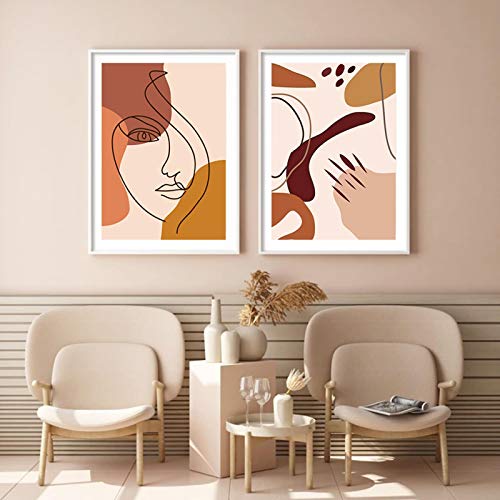 Impression mur art premium et grand format 50x70cm de style bohème pour salon élégant