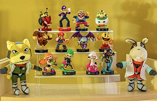 Combination of Life 3 Steps Acrylic Display Stand Shelf for Amiibo Funko Pop Figure Clear 30.5x21.6x22.2cm