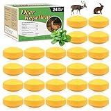 CKUKARM Deer Repellent, 24 Pack Rabbit Repellent Outdoor Deterrent Deer Repeller for Plants Flower Vegetable Tree Keep Deer Rabbit Out of Lawn Garden