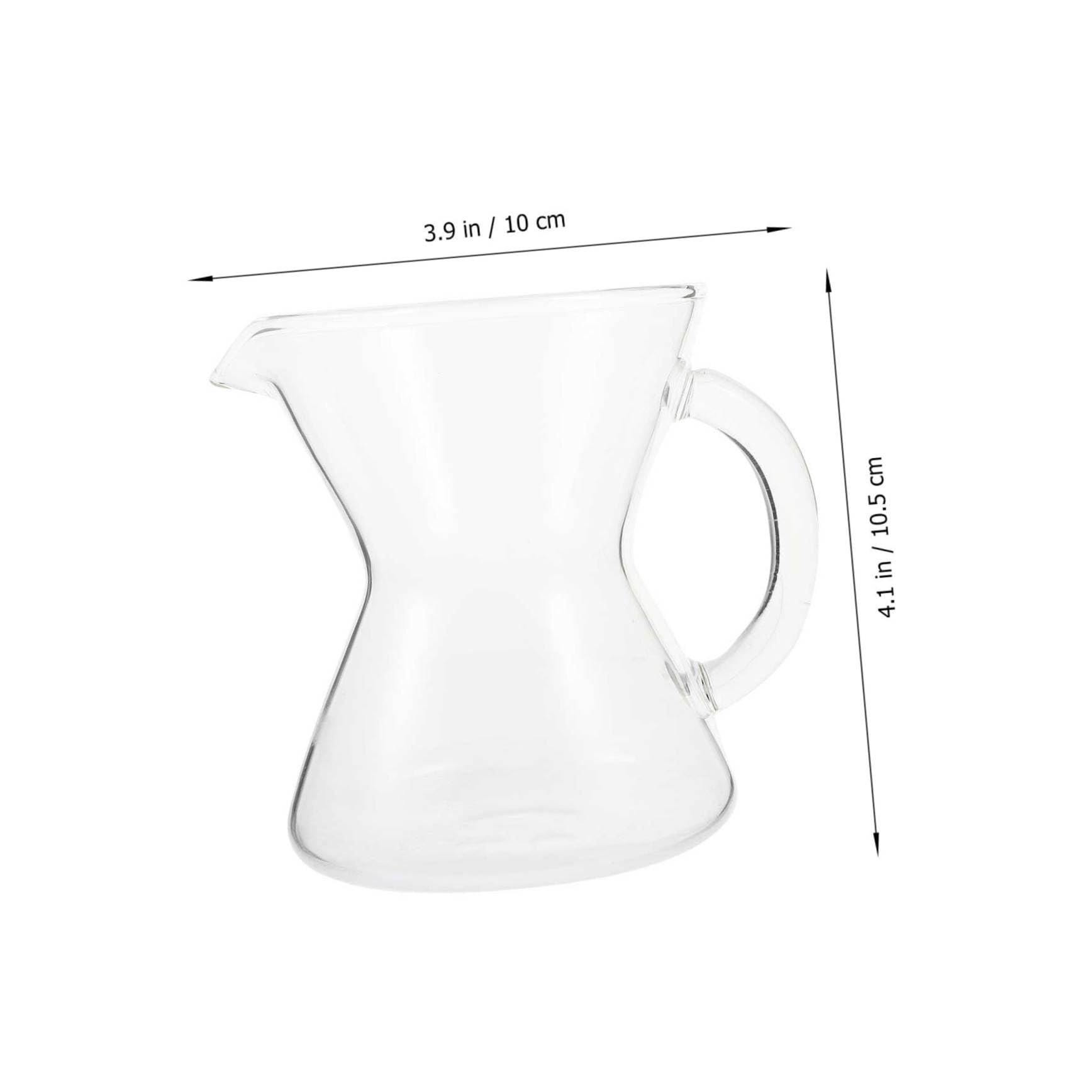 Cabilock Hanging Ear Coffee Pot Portable Milk Jug Mini Tea Kettle Mini Coffee Maker Portable Kettle Drip Coffee Brewer Coffee Dripper Coffee Serving Pot Coffee Container Glass Transparent