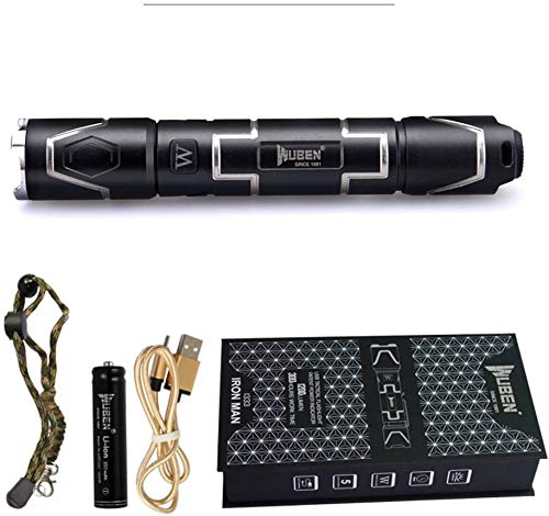 WUBEN Mini USB Wiederaufladbare Taschenlampe 450 Lumen CREE LED Wasserdichte IPX8 Kleine militärische taktische Taschenlampe