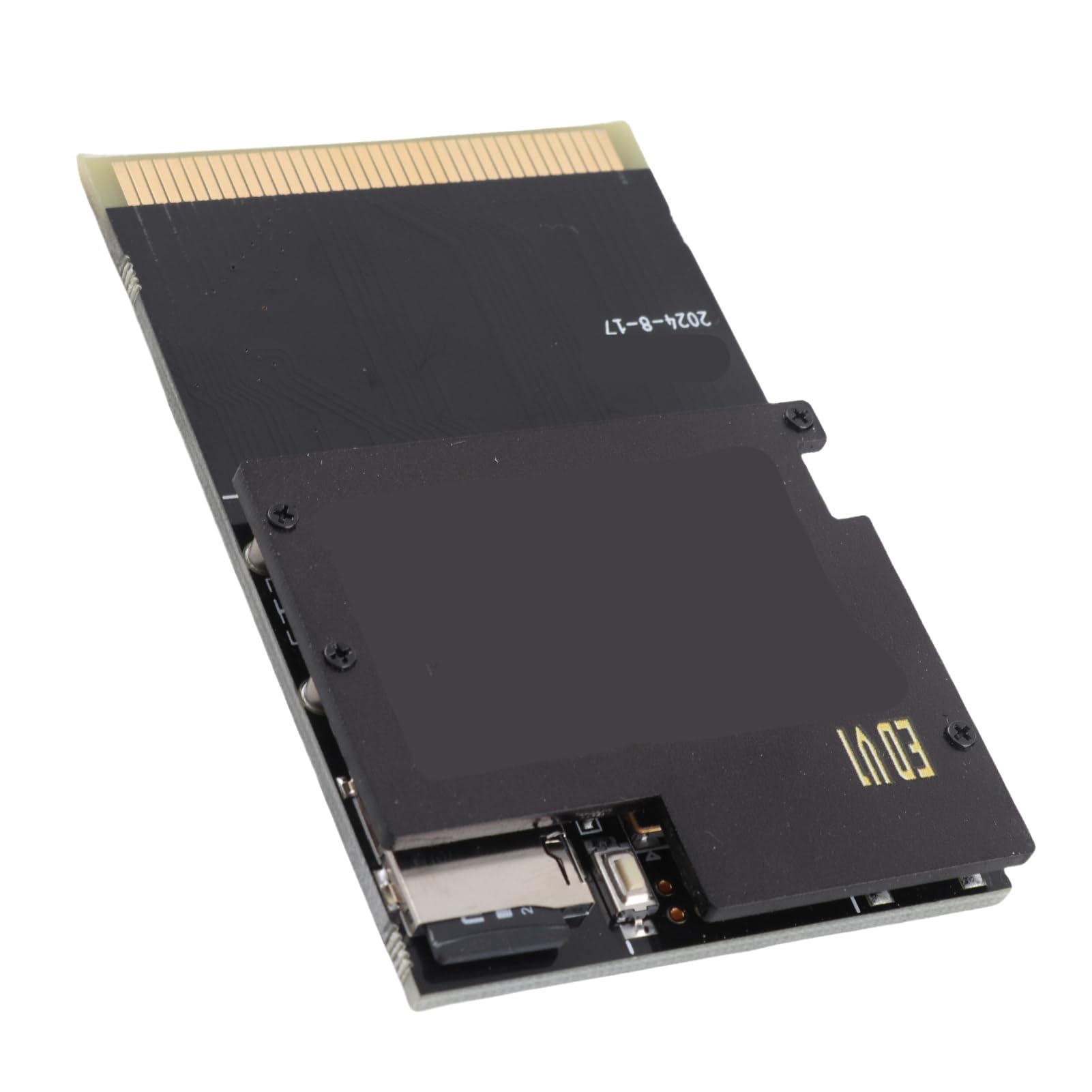 KIMISS Tarjeta de cartucho de juego 1000 en 1 para motor de PC, para consola TurboGrafx 16, cartucho de flash de tablero negro dorado, soporte para varios juegos