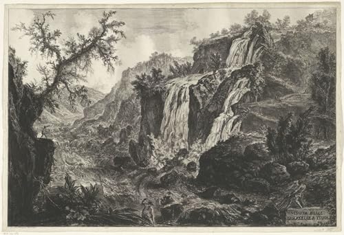 Poster Piranesi cascades de Tivoli graffiti pour habiller un mur