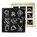 19 Unids Metal Wire Puzzles IQ Test Mind Game Juguete Juguete Cerebro Teaser Chino Anillo Magic Trick Juguete Escuela Suministros Escolares