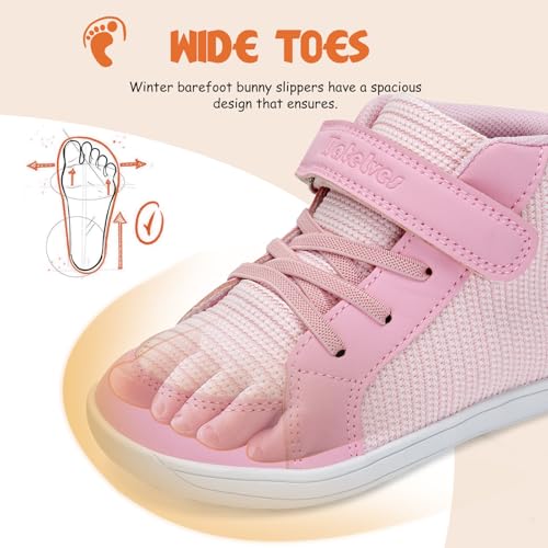 WateLves Toddler Little Kids Wide Barefoot Shoes Boys Girls Winter High Top Minimalist Sneakers Boots Walking Shoes for Indoor Outdoor | Naturally Splay | Flexible Fit3