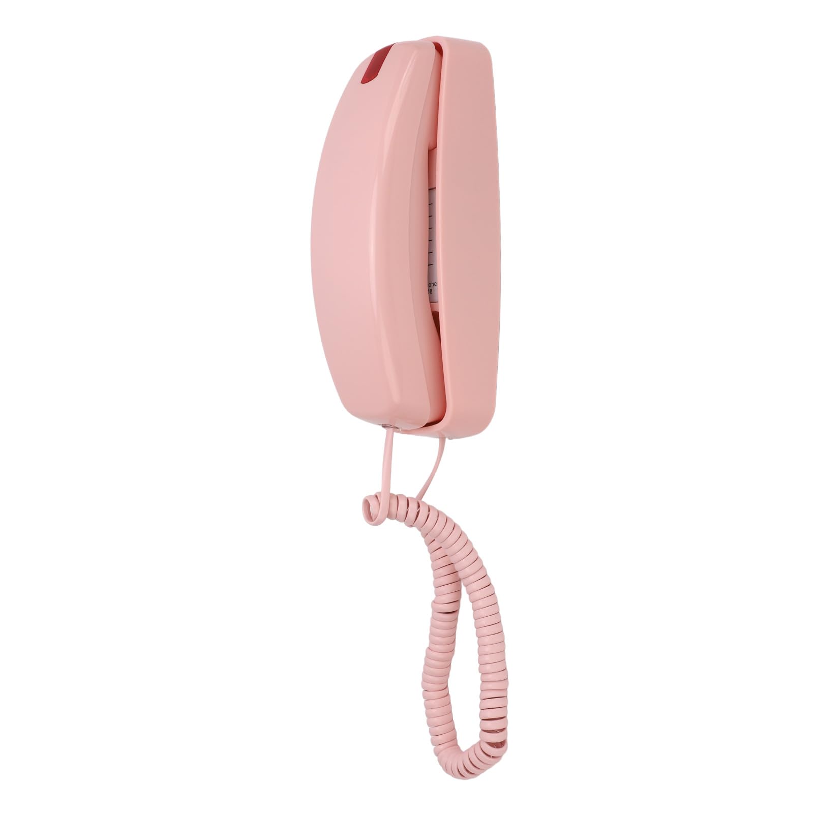 Schnurgebundenes Telefon, Einstellbare Lautstärke, Lauter Klingelton, Große Ziffern, Wandmontierbar, Vintage-Stil, für den Heimgebrauch Geeignet (Rosa)