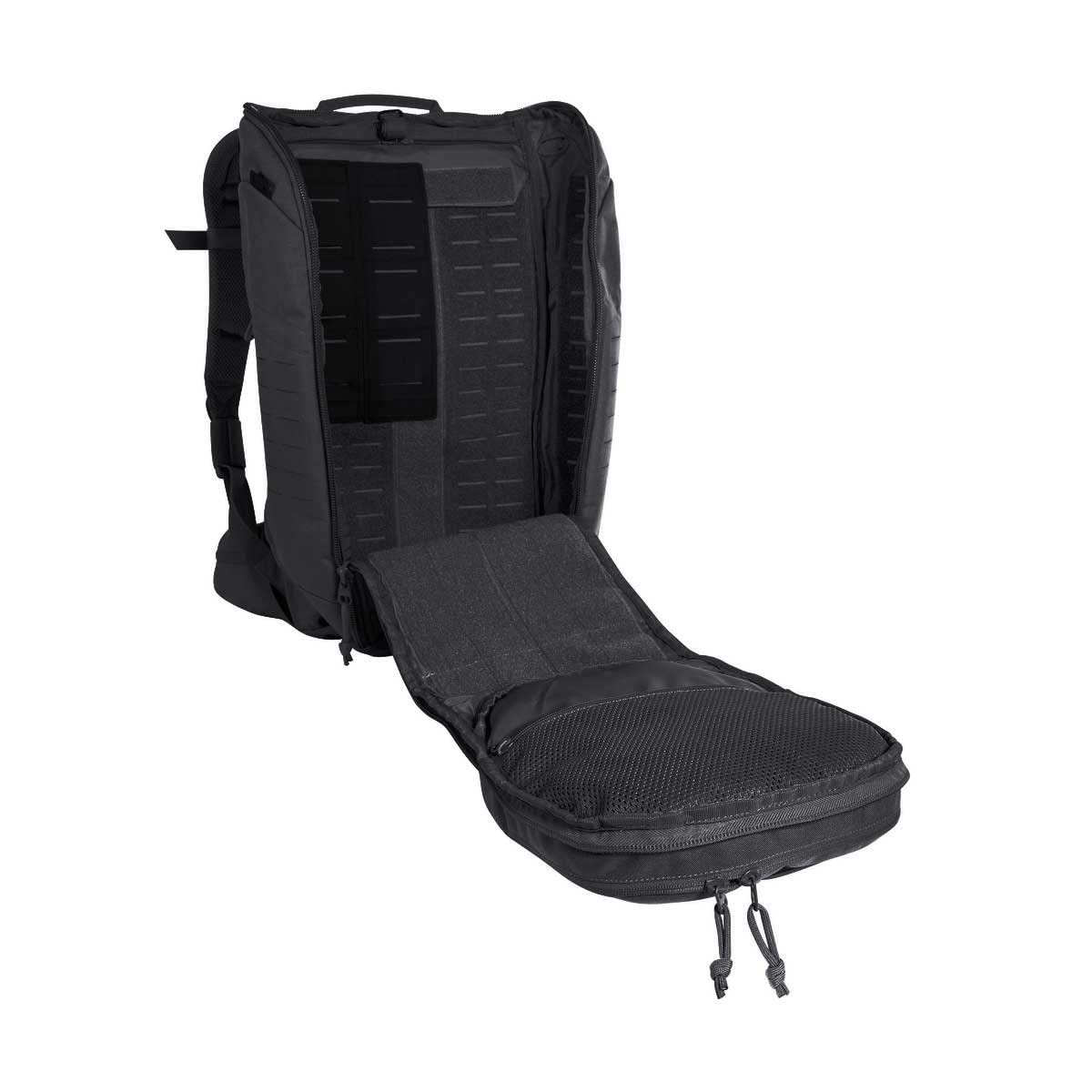 Tasmanian Tiger TT Modular Pack 30 Daypack Wander-Rucksack mit 30 Liter Volumen inkl. Organizer Zusatz-Taschen Set für mehr Ordnung, Schwarz