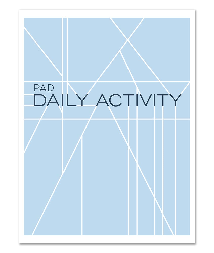 BookFactory Daily Activity Log Pad/Notepad/Productivity Diary/Tasks Planner 50 Page Pad - 50 Pages, 8.5'' x 11'' - Notepad (Made in USA)