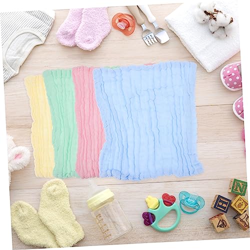 Paños de mano absorbentes confeccionados en algodón puro para cuidar la piel del bebé en el baño 6