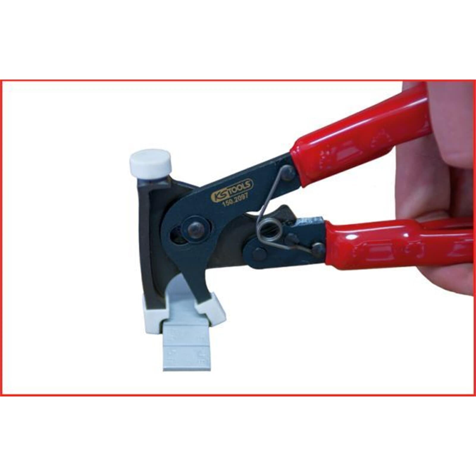 KS TOOLS 150.2097 Wuchtgewichtezange 225mm Chrom-Vanadium-Stahl 400g