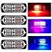 yifengshun 4X20LED Lumières Stroboscopiques Warining Beacon Lights d'urgence Lampe de Voiture Flash Lamp Pour 12-24V Voiture Camion-rouge+bleu