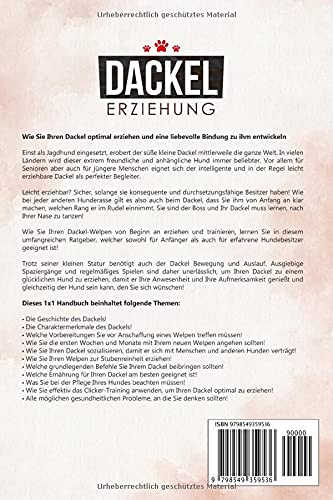 DACKEL ERZIEHUNG: Entwickeln Sie durch gezieltes Training eine einzigartige Beziehung zu Ihrem Dackel - Alles Wissenswerte über Wesen und Charakter des Dackel