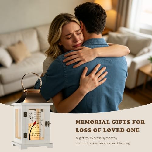 Image of Memorial Lantern, Bereavement Gifts for Loss of Loved One with Card