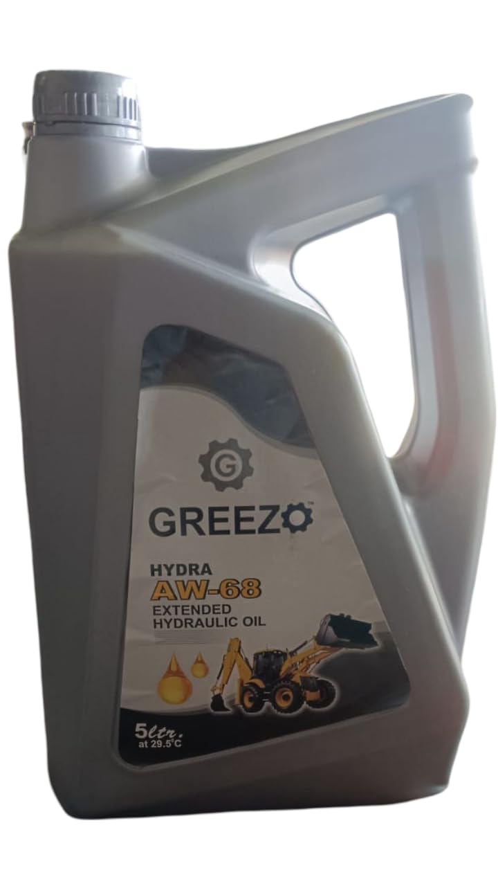 GREEZO Hydra AW-68 Hydraulic Oil – 5 Litre | High-Performance Industrial Lubricant | Smooth Operation & Wear Protection | Extended Life Formula GREEZO Hydra AW-68 Hydraulic Oil – 5 Litre | High-Performance Industrial Lubricant | Smooth Operation & Wear Protection | Extended Life Formula