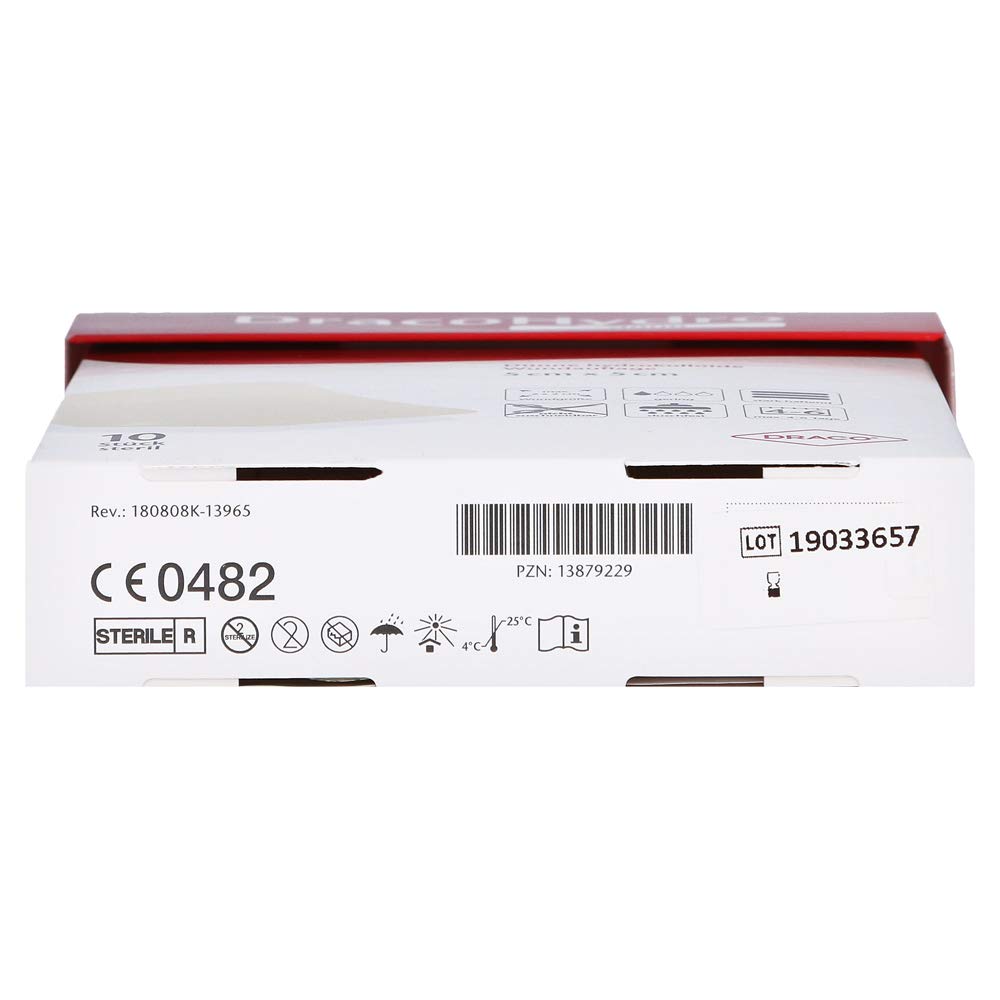 dünn Hydrokoll. Wundauflage 5x5 cm, 10 Stk, Alkoholfrei, Wundschutz und -pflege, Wundverband, Mundpflege