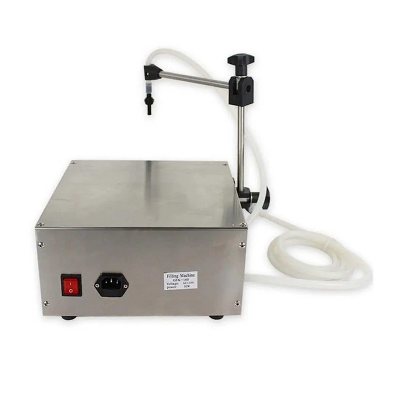 GFK-160 Półautomatyczna maszyna do napełniania butelek z płynem 2-3500 ml Sterowanie cyfrowe Napój Sok E-liquid Perfumy Olej Napełniacz pedałowy Zabezpieczenie przed kapaniem i przeciekaniem