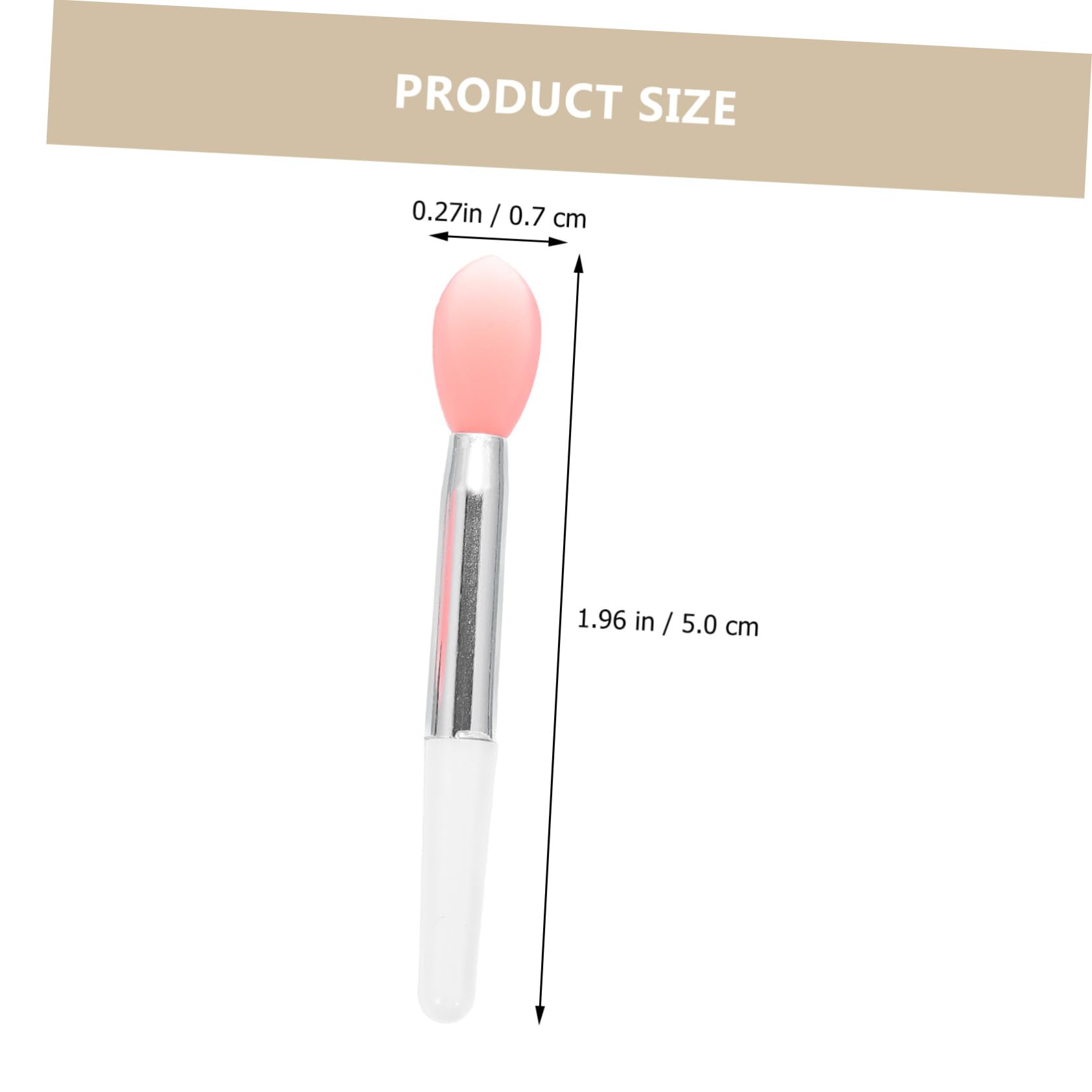 FOMIYES Lip Mask Alicator Stick Silicone Lip Brush Set Makeup Brush for Cosmetics Lipstick Applicator Tool Accessory Portable Easy to Carry