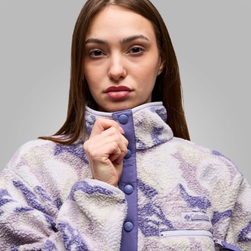 Columbia Helvetia II Printed Cropped 1/2 Snap, Lavender Pearl/Sunscape, XS – Ansicht 8