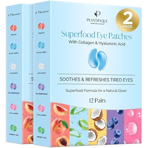 Plantifique Superfood Under Eye Masks with Hyaluronic Acid Cover