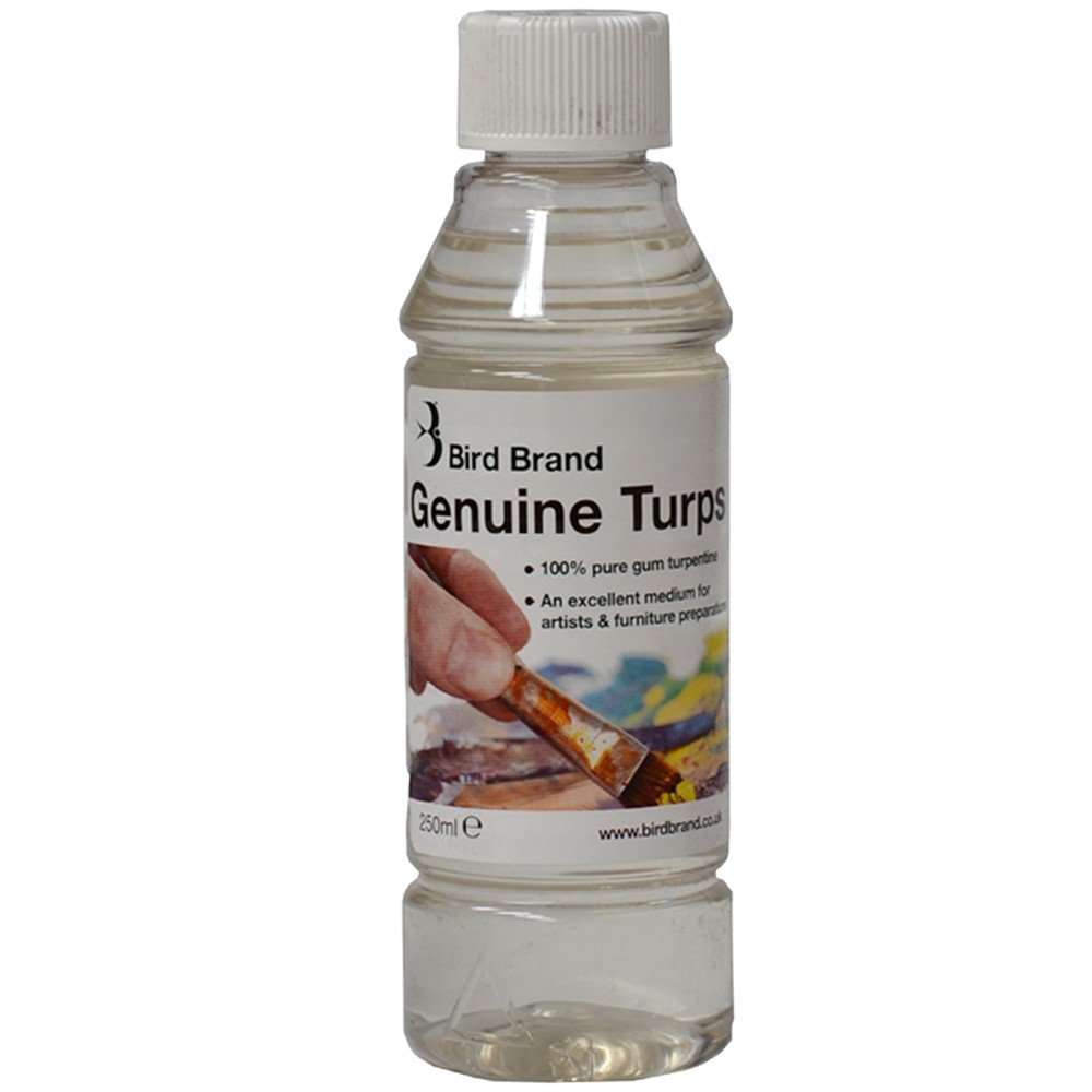 Bird Brand Genuine Turpentine 250ml Bottle.