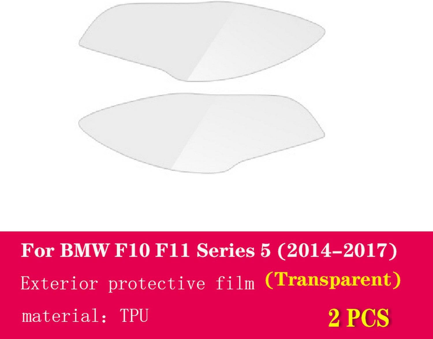 Car Exterior PPF Transparent Protective Film TPU Anti Scratch Headlamps Protective Film，for BMW F10 F11 Series 5 2014-2017