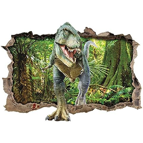 ufengke Dinosaur Forest 3D Wall Stickers Cover