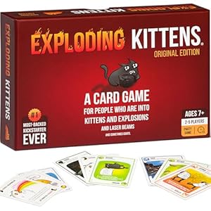 Exploding Kittens Card Game – Family-Friendly Party Games – Card Games for Adults, Teens & Kids