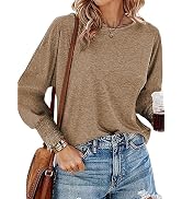 Yihaojia Women's Long Sleeve Crewneck Tunic Top - Loose Casual Blouse For Fall & Winter 2025 - View #2