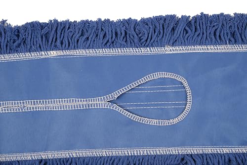 Image of 24 inch Industrial-Grade Cotton Dust Mop Head Refills, Perfect Replacement for Busy Home, Gym, Commercial Spaces, Heavy-Duty Mop for Janitorial & Housekeeping Needs - 2 Pack