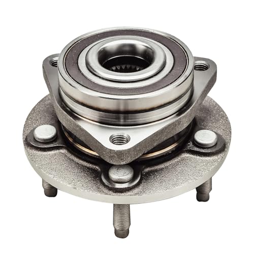 Image of Detroit Axle - Pair Rear Wheel Bearing and Hubs Assembly for 2013 2014 2015 2016 2017 Cadillac ATS w / 5 Lugs