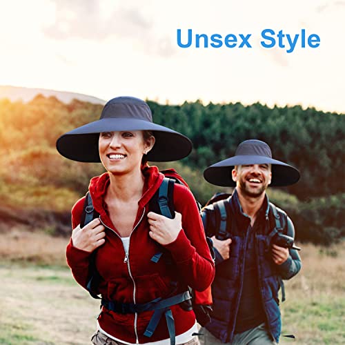Image of Wide Brim Sun Hat for Men Women UV Protection Ventilated Summer Hats for Fishing Hiking Garden Beach