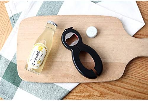 Bottle Opener, Jar Opener, 6 -in -1 Multi Opener Bottle Can and Jar Grip Opener Kitchen Tools Set for Children, Elderly and Weak Hands