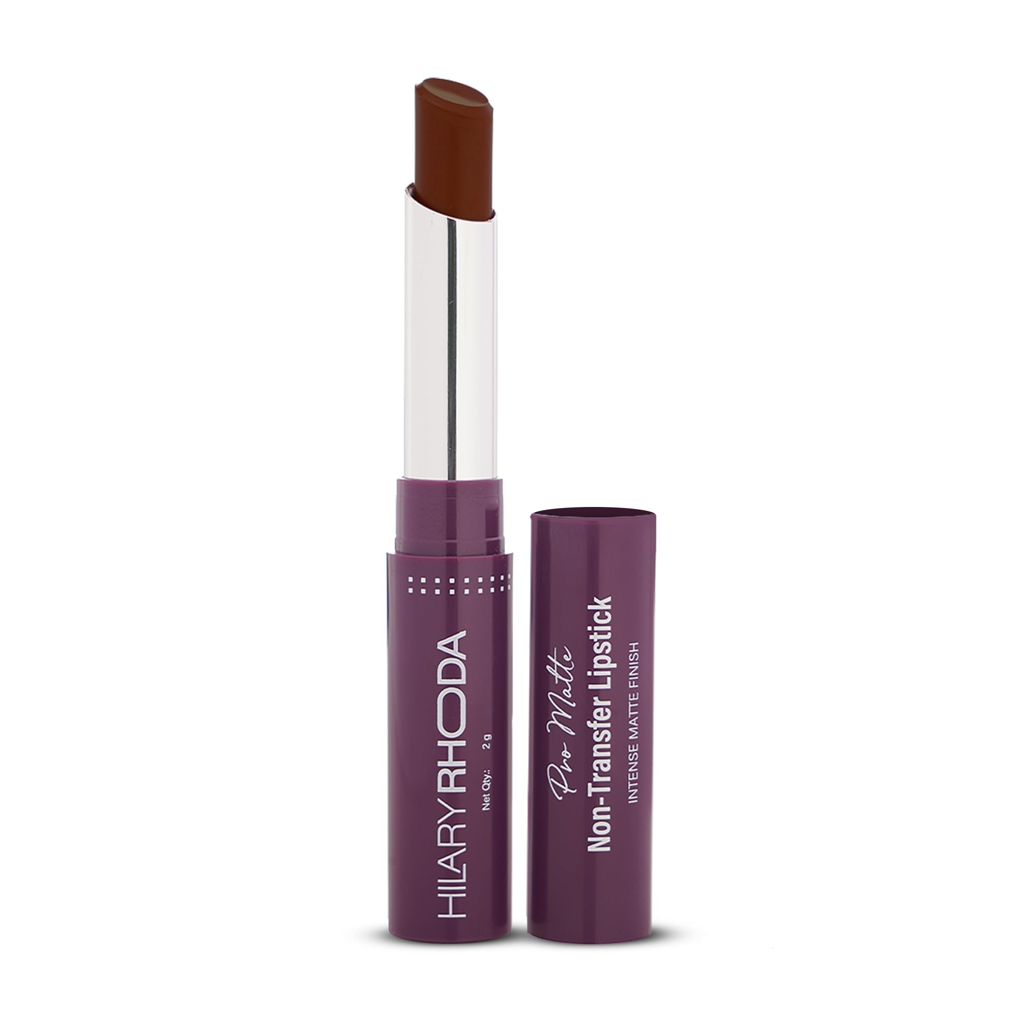 Hilary Rhoda Pro Matte Non-Transfer Lipstick | Waterproof & Smudge-Proof | 12-Hour Long Stay | 24 Shades Available | Highly Pigmented Matte Finish Lipstick | 2g - (Natural Coco | Shade 11)