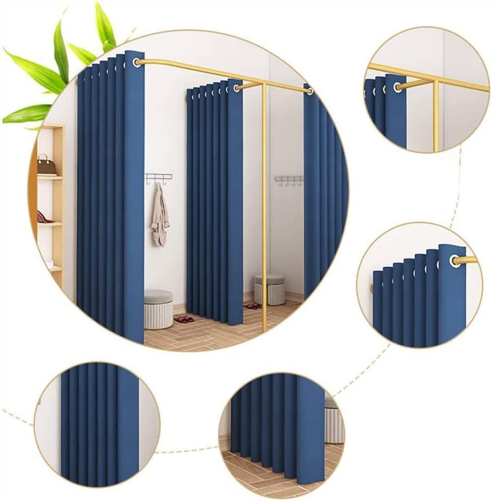 Vestiaire en métal avec rideau d'ombrage double pour dressing