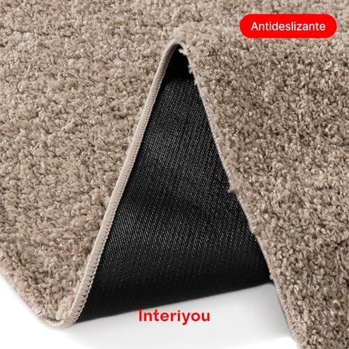 Miniatura 3 de Interiyou Alfombra De Pelo Largo Sofia - 80x150cm Crema - Esponjosa Y Monocolor - Lavable Y Antideslizante - Pelo Largo Suave