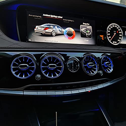 Aramox 6st ABS & PC 64 Kleuren LED-voorzijde Turbine Ontluchter Omgevingslicht, Turbine-uitlaat Vooraan Turbo… - Afbeelding 6