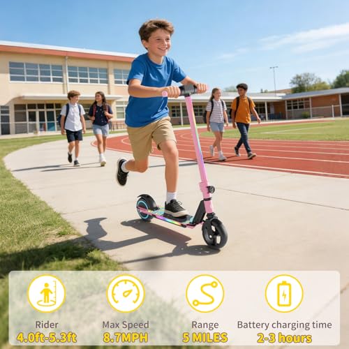 SIMATE Electric Scooter for Kids